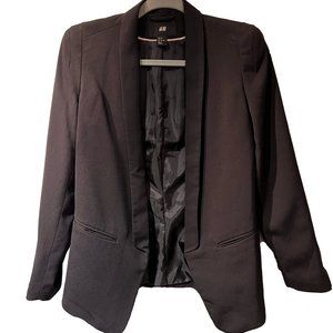 H&M Open Front Tuxedo style blazer -  Size 8